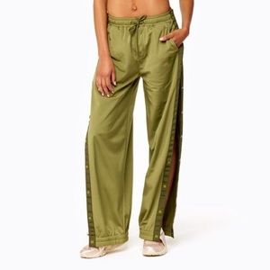 Olive green tear away fenty pants